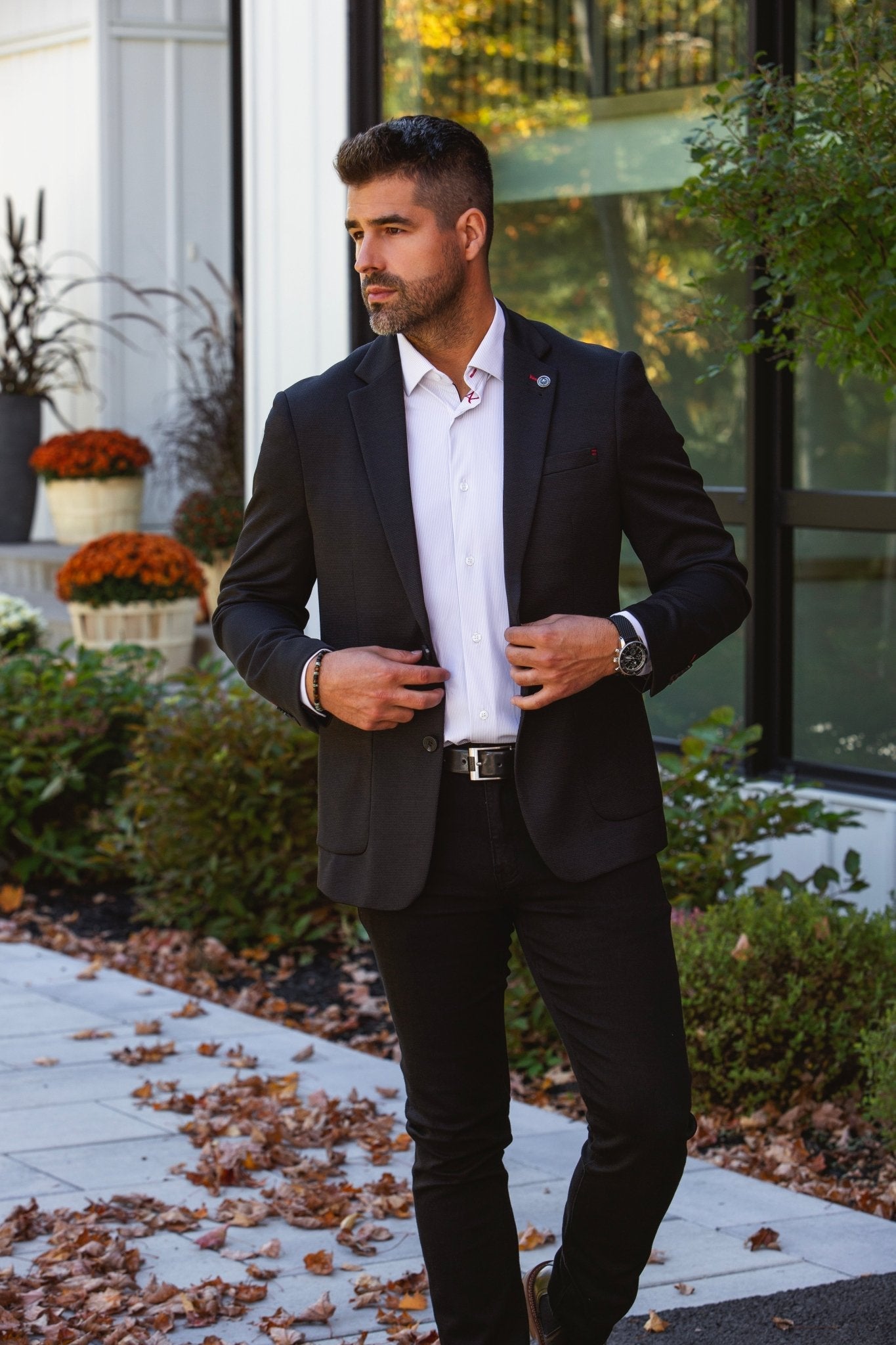 MANCHES LONGUES PERFORMANCE | NICOLAS STRP, White - AU NOIR