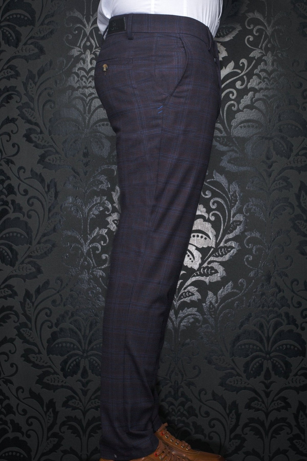 PANTALON | BERETTA - FARRELL, Plum - AU NOIR