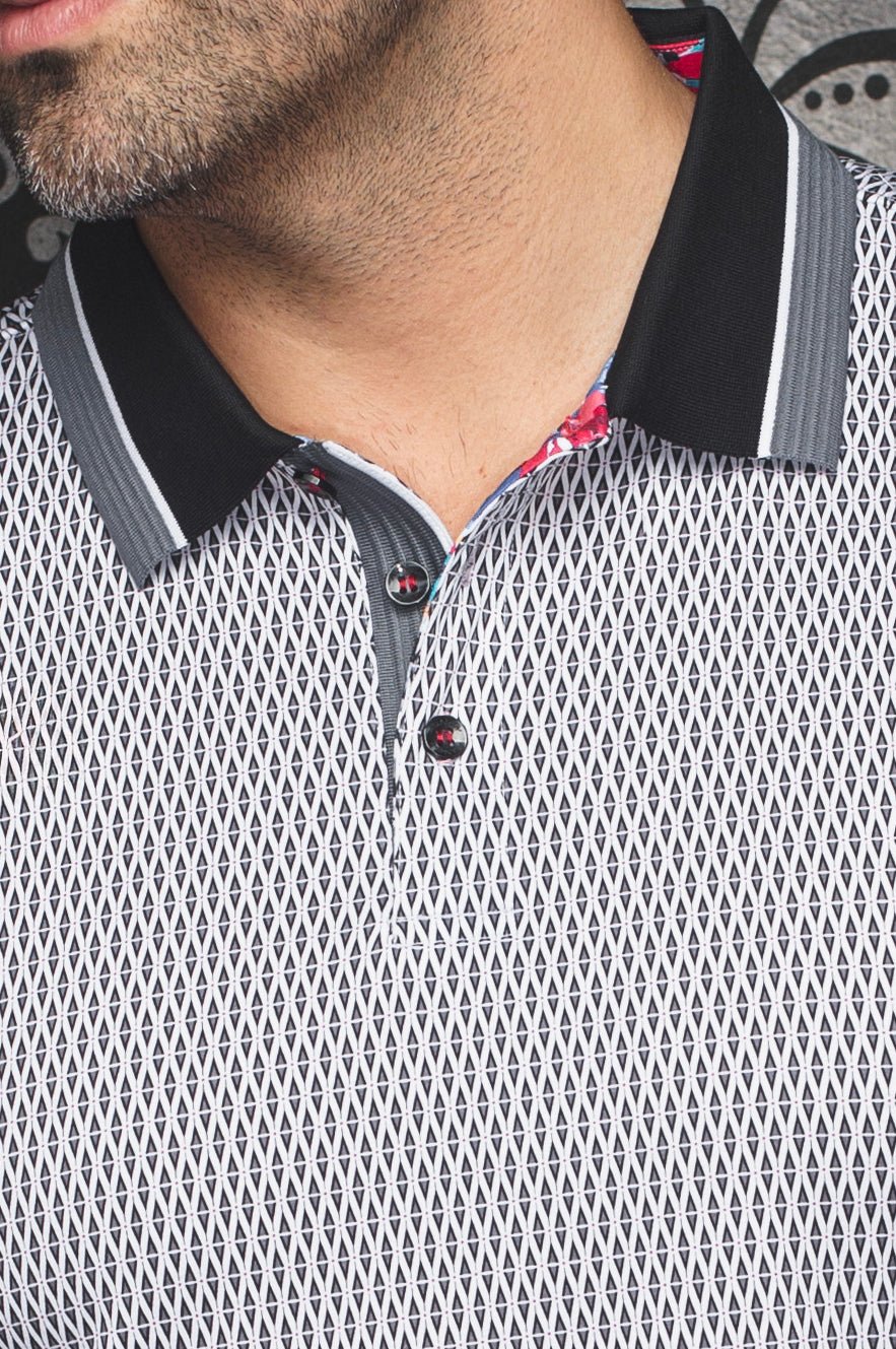 POLO | BENZ, White Black - AU NOIR