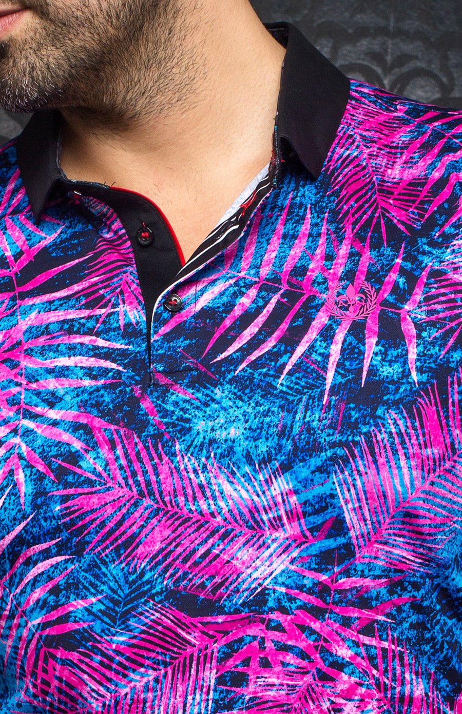 Polo - HILO, FUCHSIA - AU NOIR