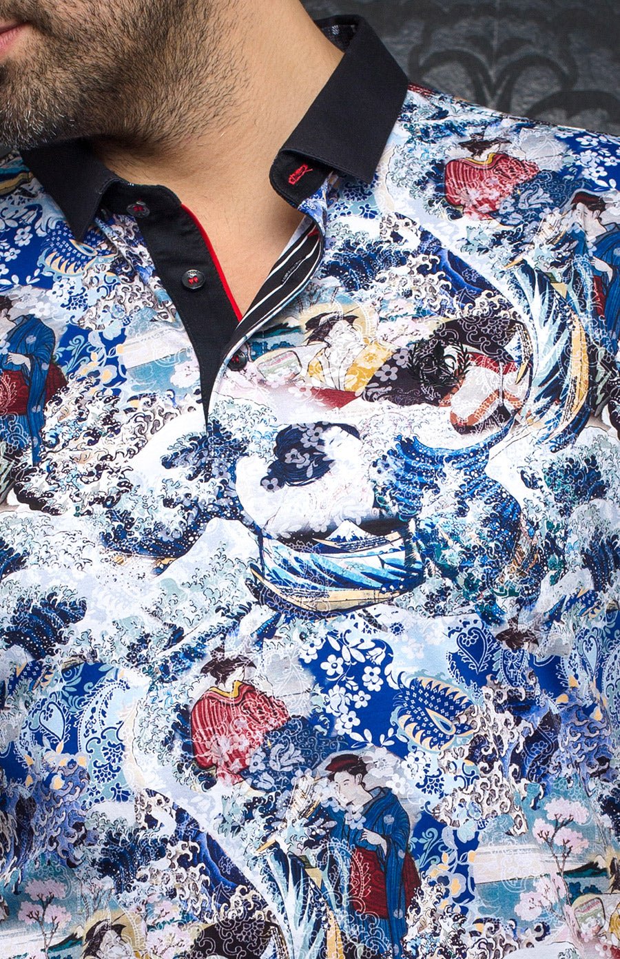 Polo - HOKUSAI, multi - AU NOIR