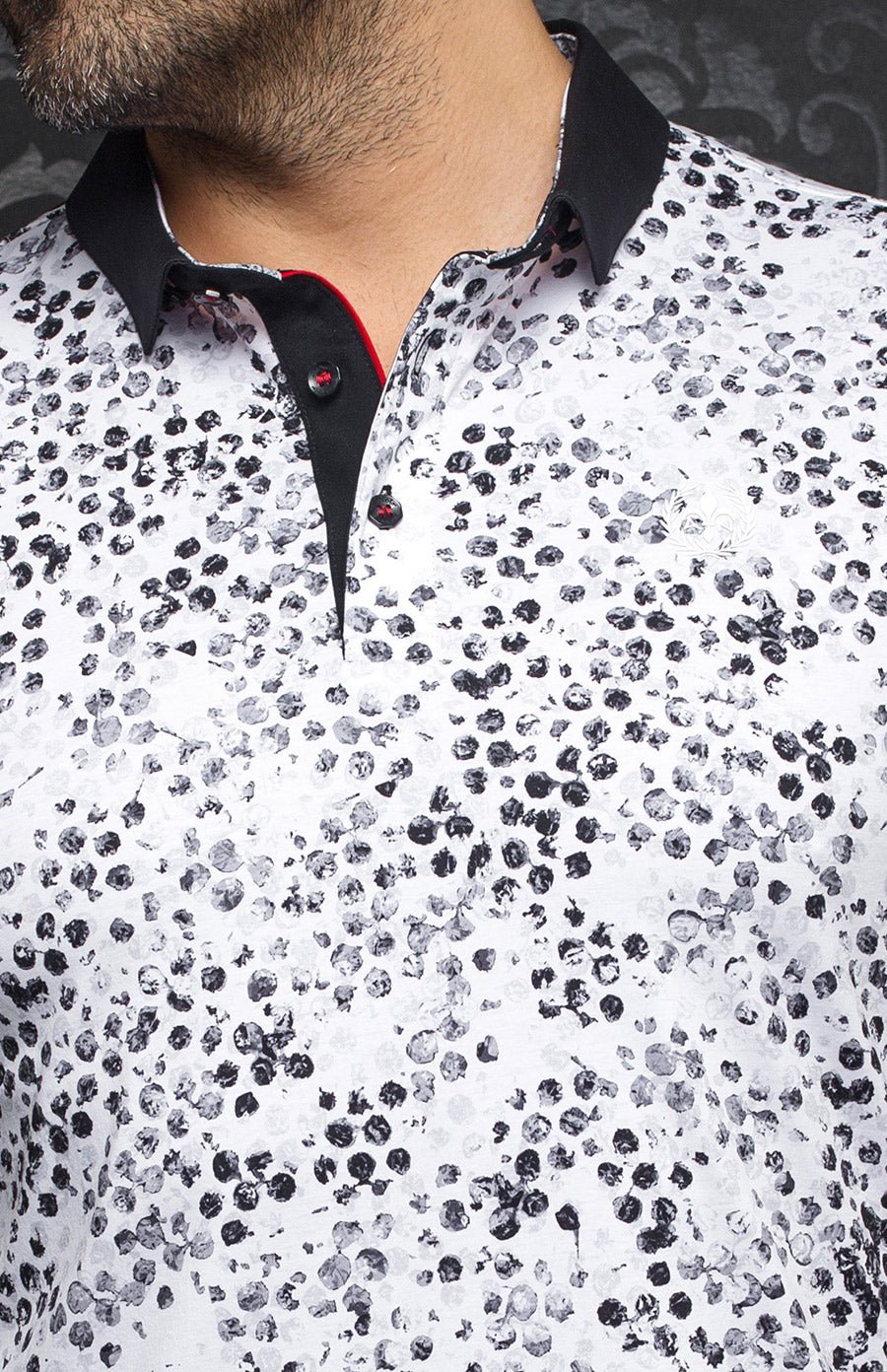 Polo - KOPA, white black - AU NOIR