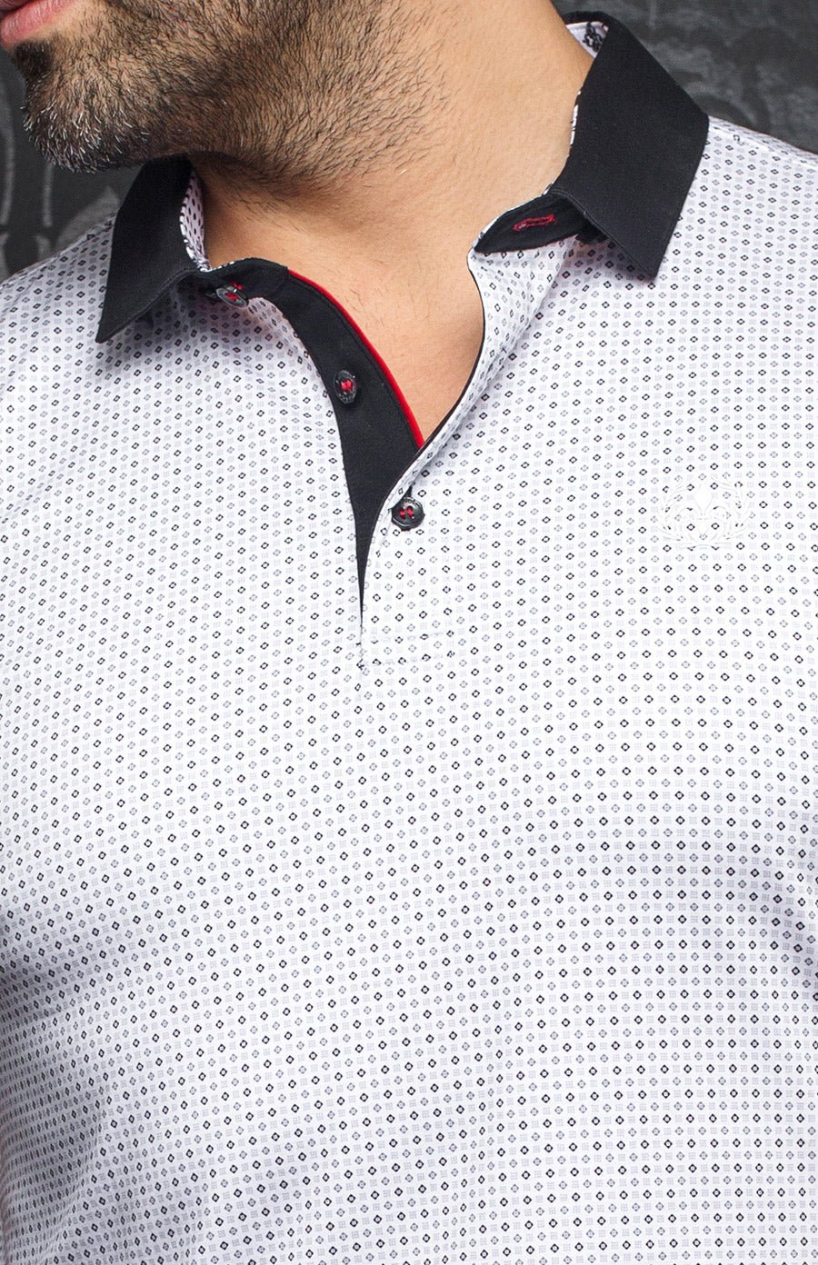 Polo - MARKUS, White - AU NOIR