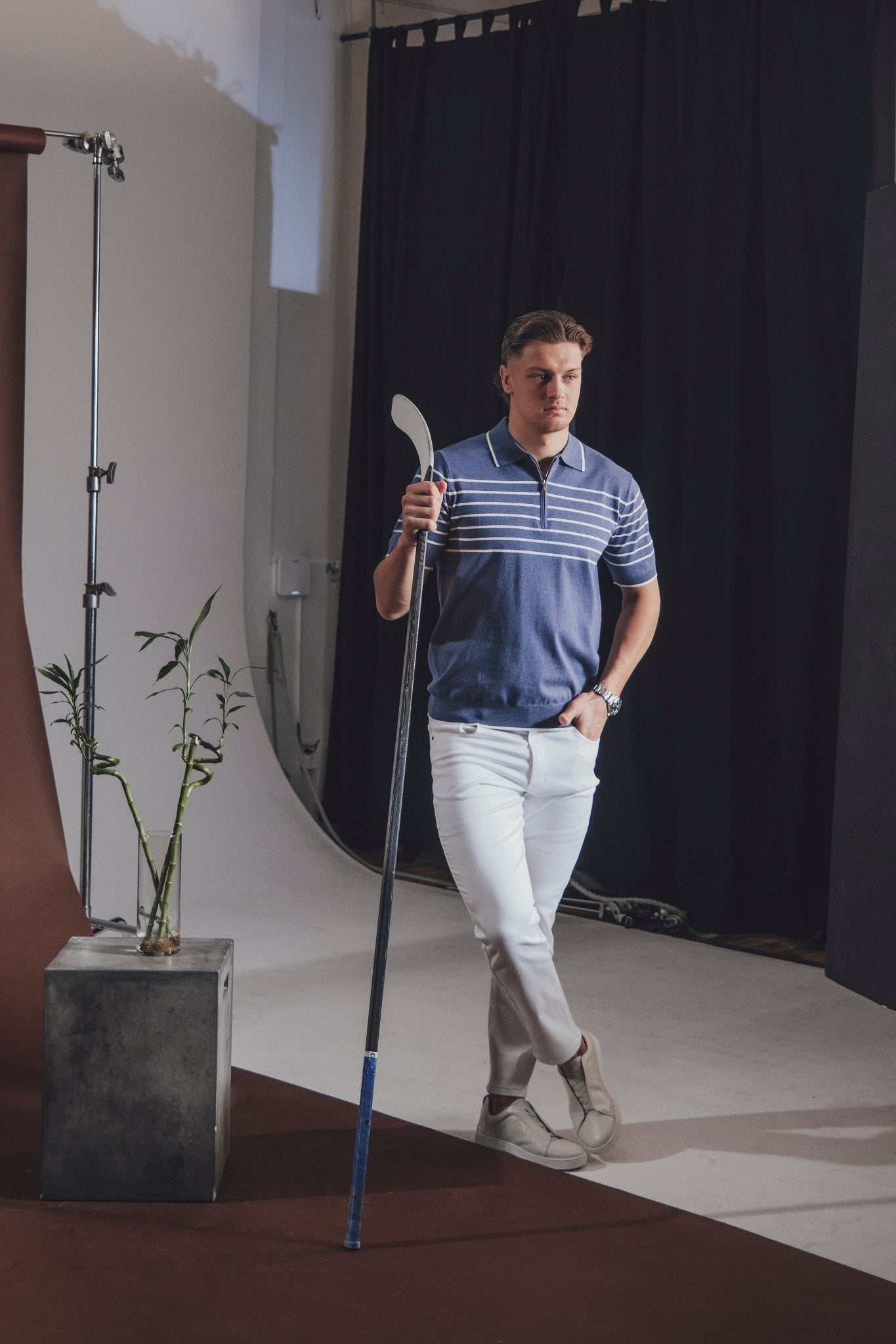 POLO TRICOT | OBAN, Teal - AU NOIR