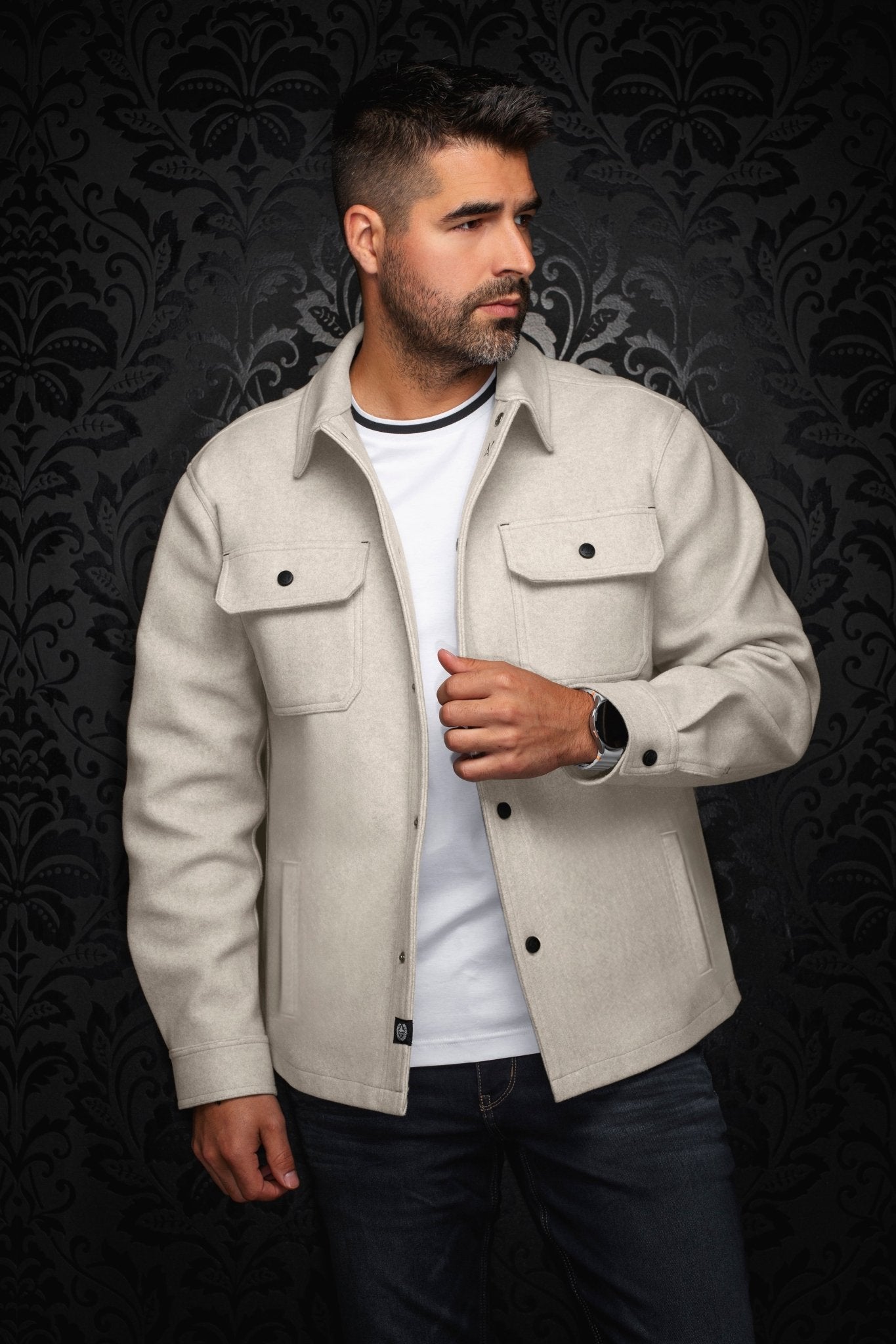 SURCHEMISE | DANALI, Light Beige - AU NOIR