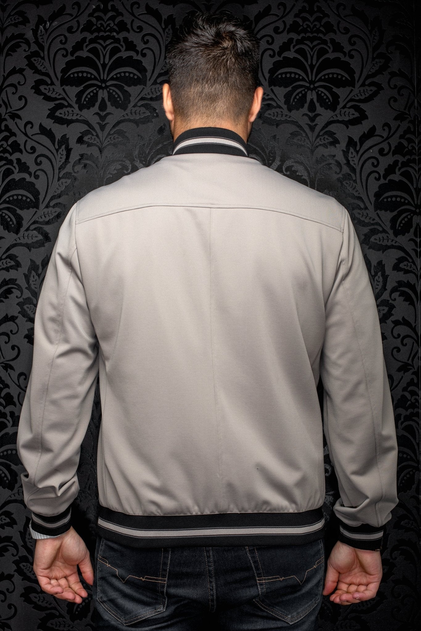 Veste Bomber | ROMEO, Taupe - AU NOIR