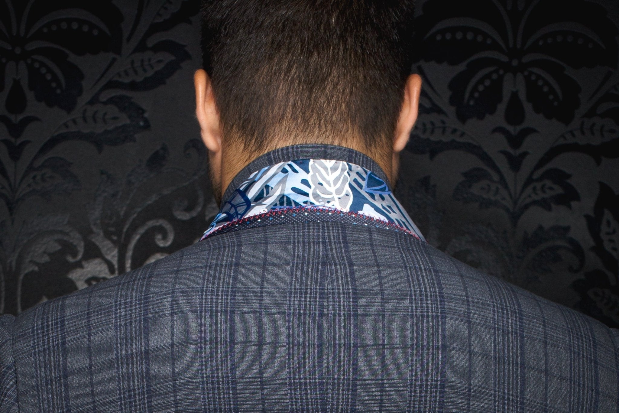 VESTON | BELMONDO, Grey Navy - AU NOIR