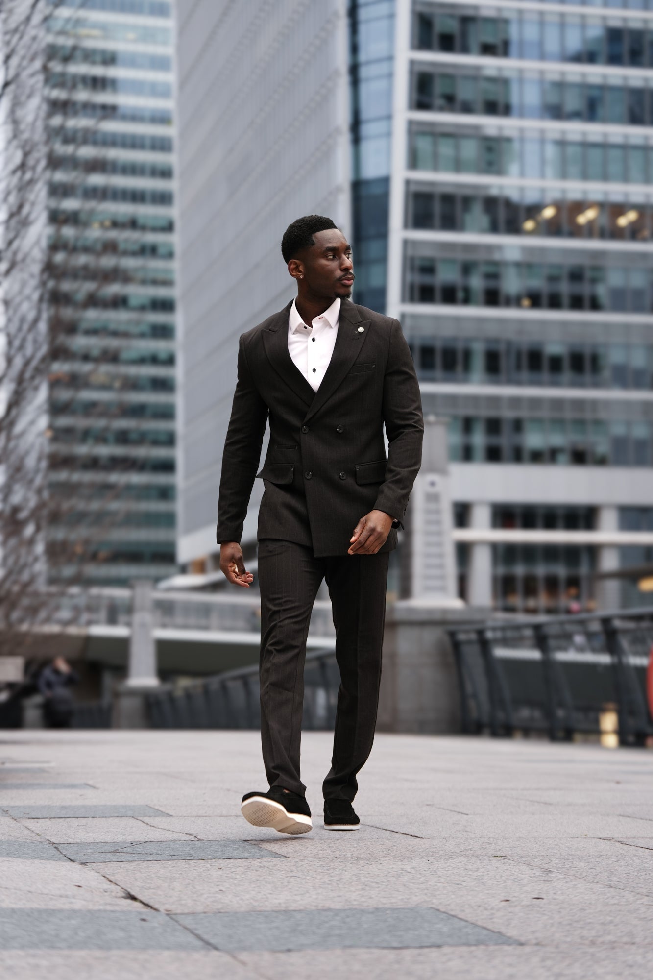 VESTON DOUBLE BOUTONNAGE | BOMER, Black - AU NOIR