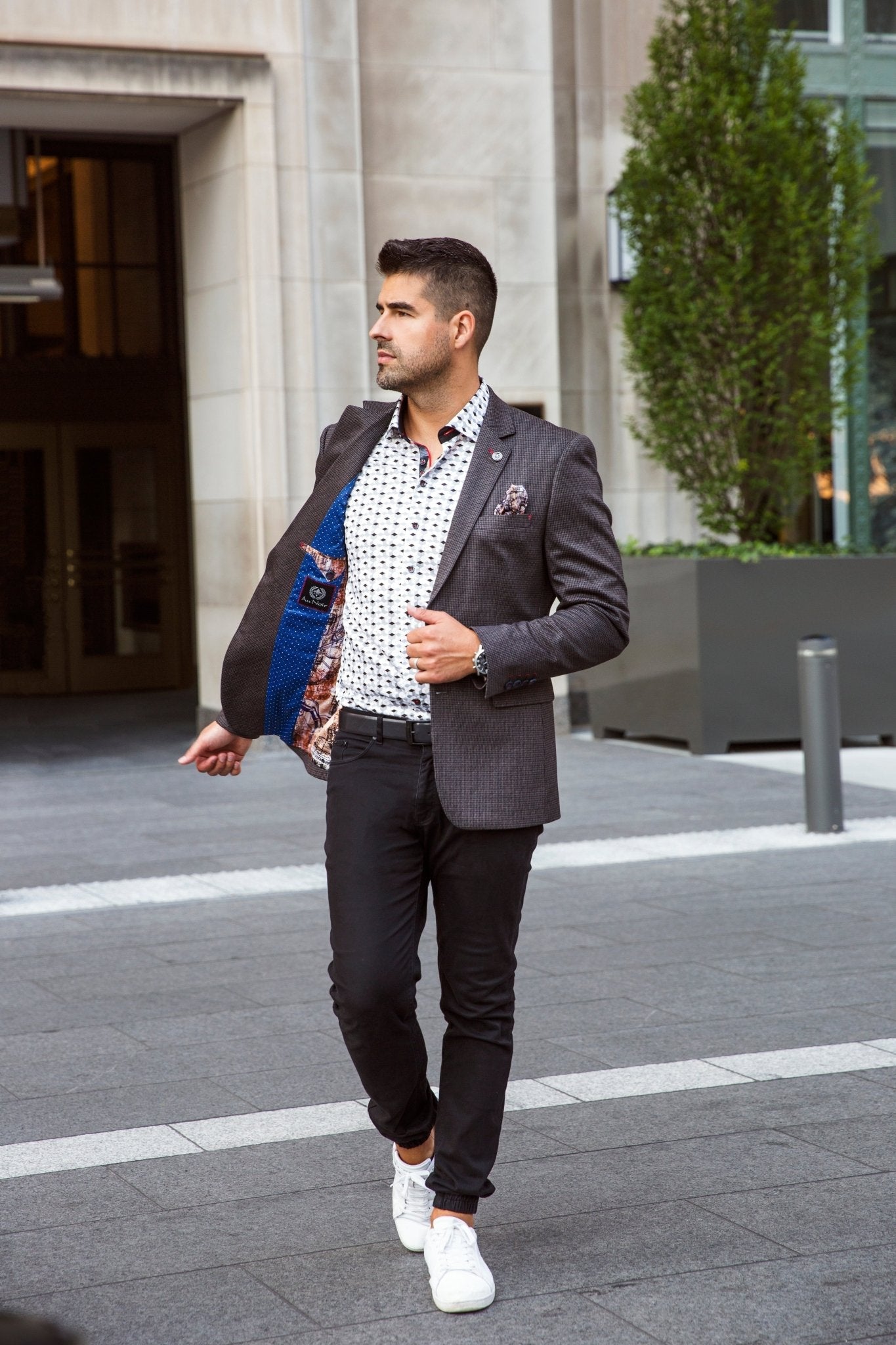 VESTON | HARRELSON, Brown Navy - AU NOIR