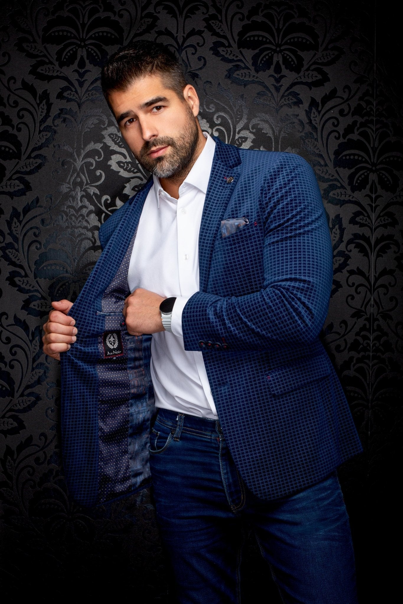 VESTON | HEMSWORTH, Navy - AU NOIR