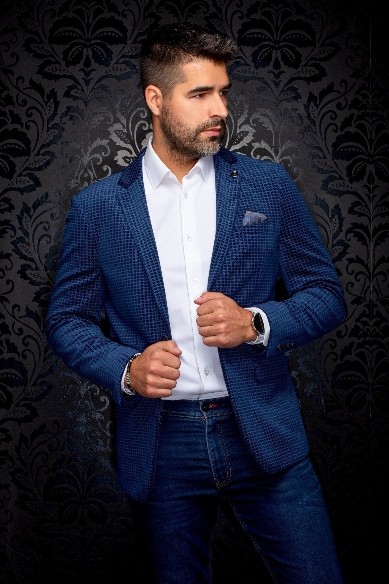 VESTON | HEMSWORTH, Navy - AU NOIR
