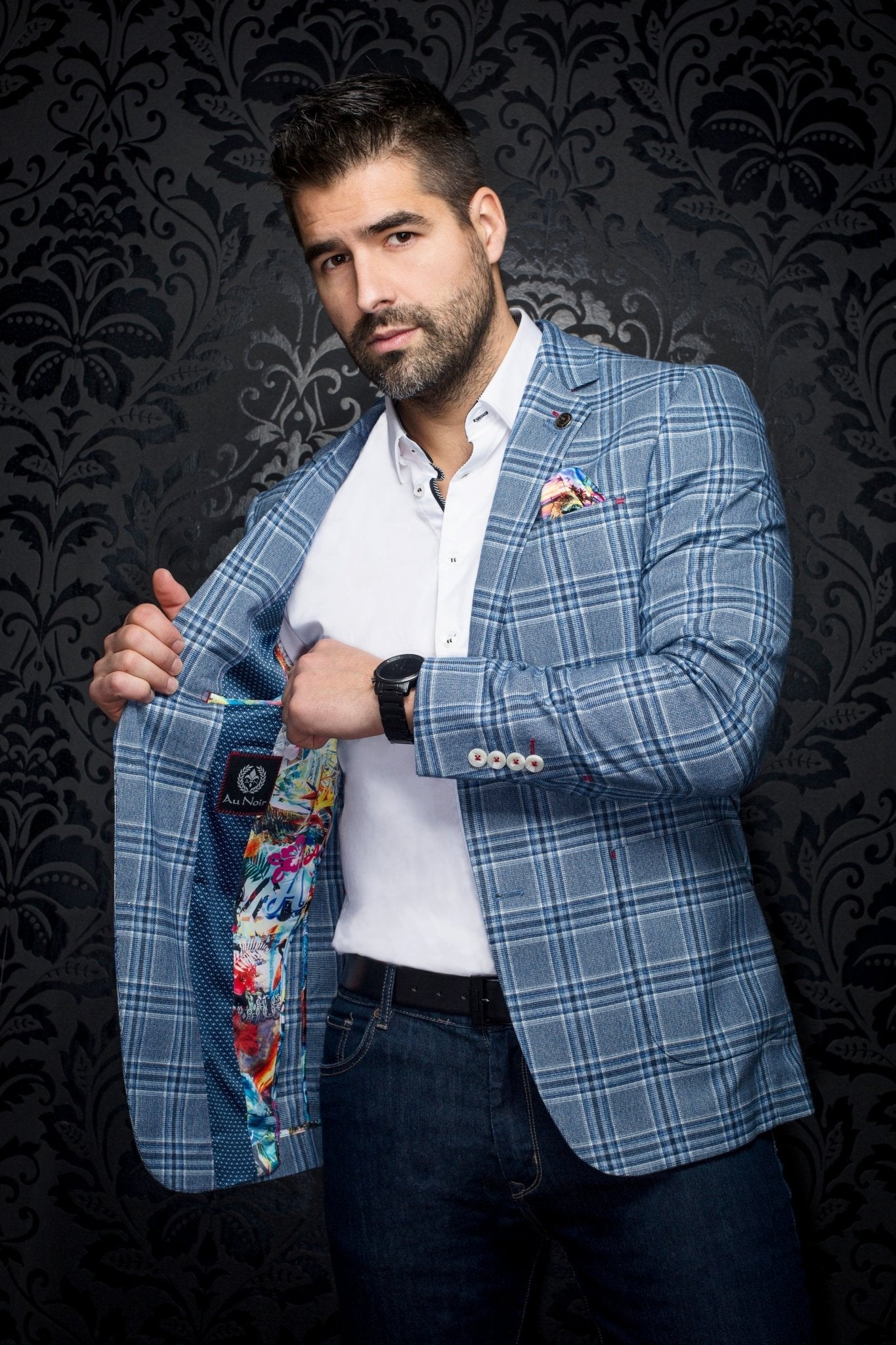 VESTON | HEPBRURN, Blue - AU NOIR