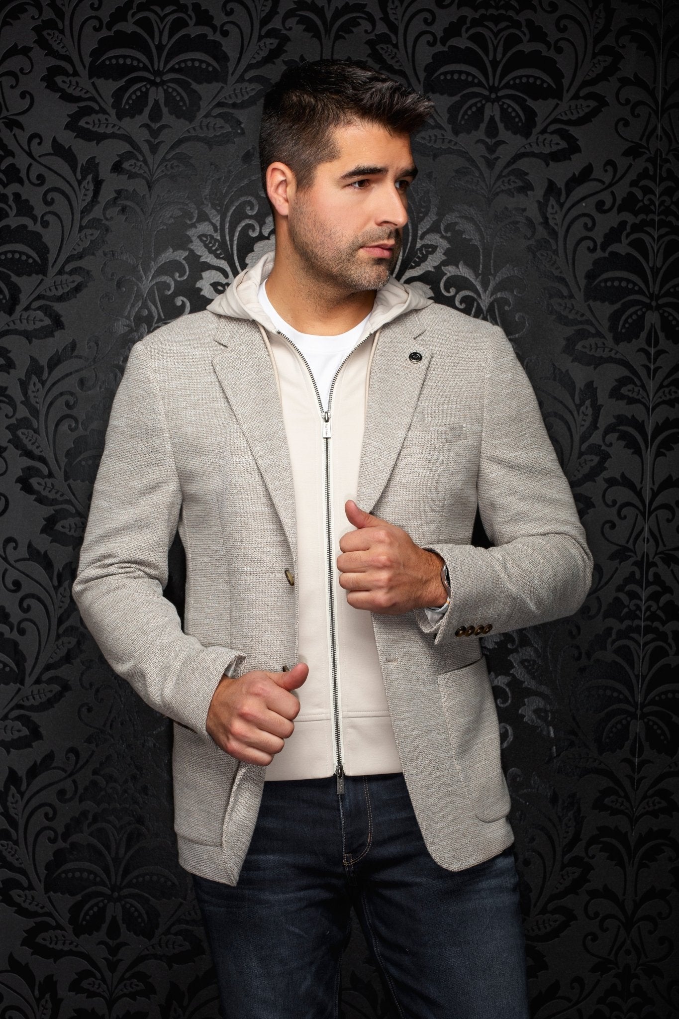VESTON | NOAH - HOOD, Beige - AU NOIR