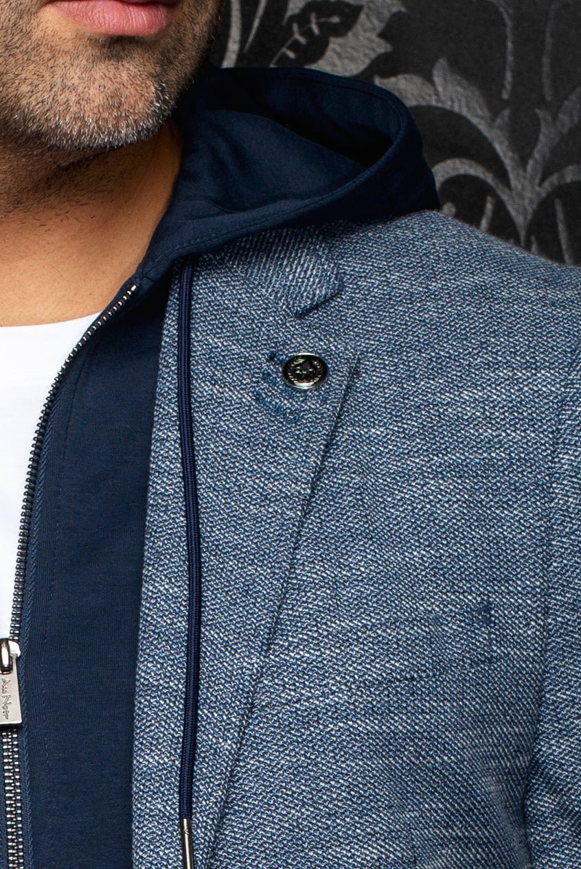 VESTON | NOAH - HOOD, Navy - AU NOIR