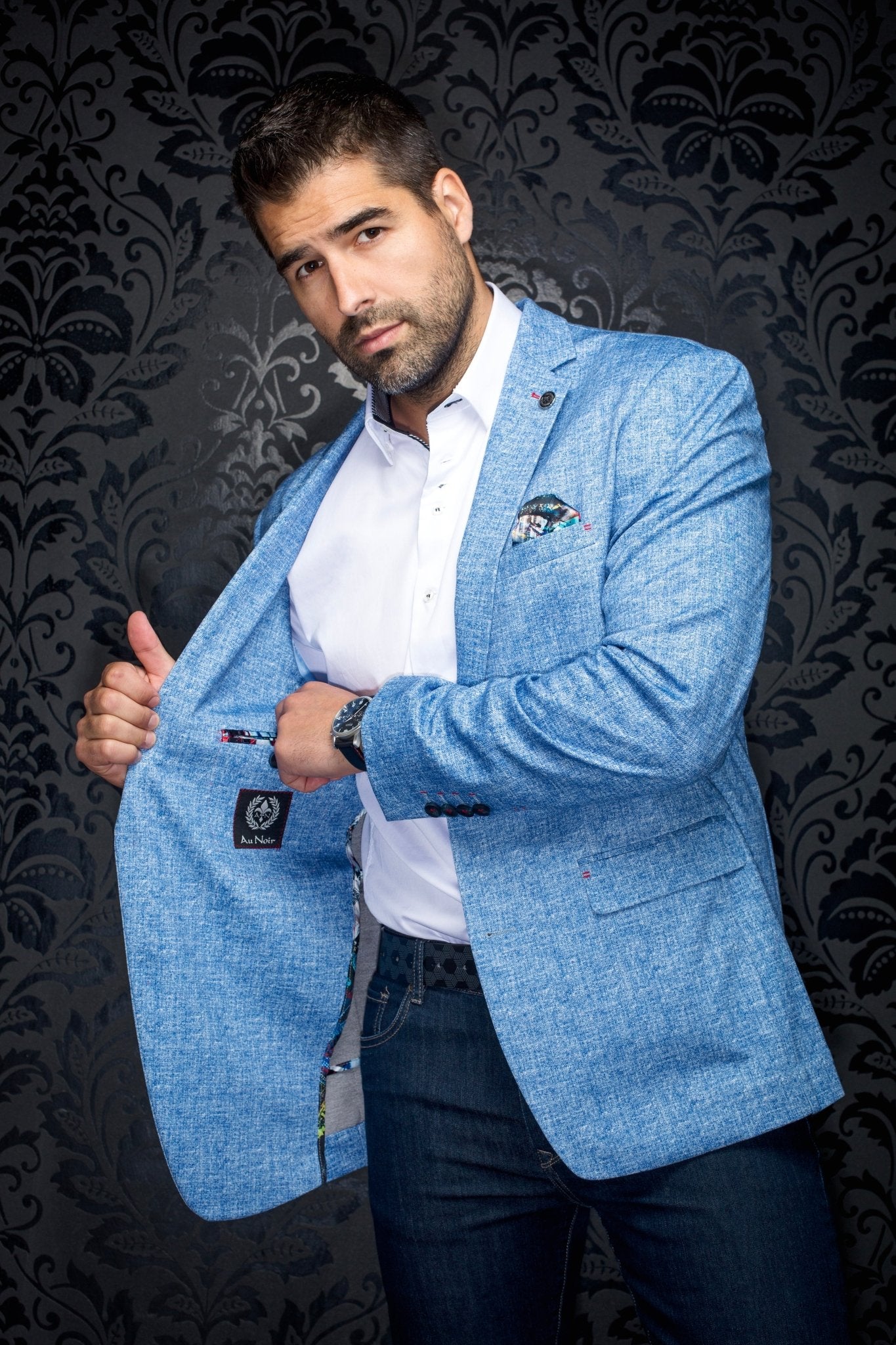 VESTON | REYNOLDS, Med Blue - AU NOIR